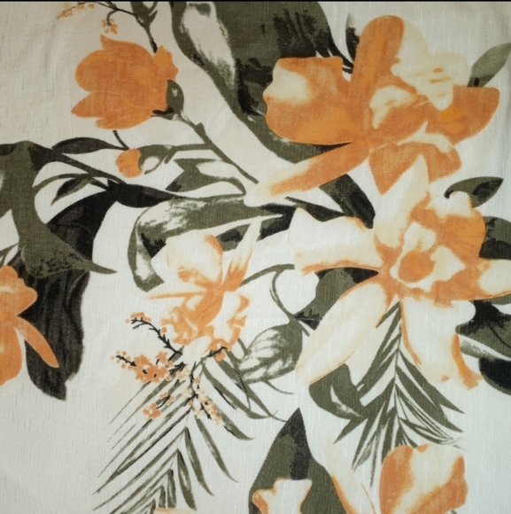 Chelsea & Theodore Tropical Floral Summer Stretch Tee Rayon/Spandex 2x - Picture 3 of 4